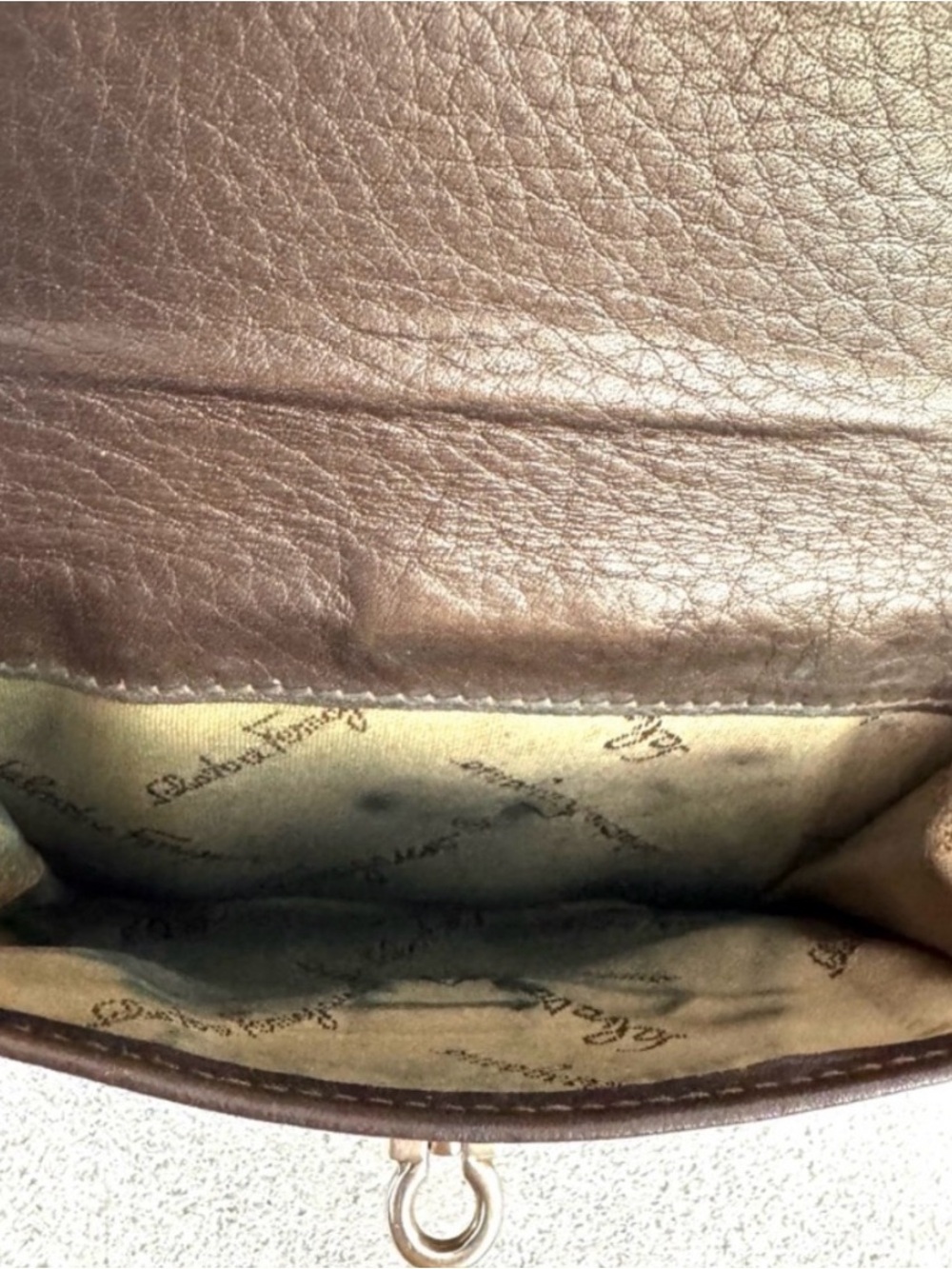 SALVATORE FERRAGAMO Vintage Brown Leather Wallet - Picture 8 of 9